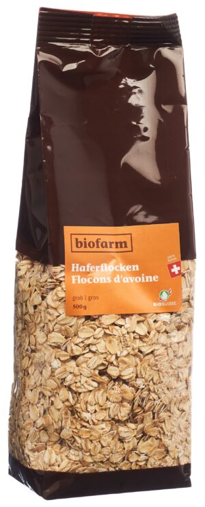 BIOFARM Haferflocken grob Knospe         Btl 500 g