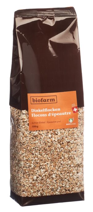 BIOFARM Dinkelflocken Knospe             Btl 500 g