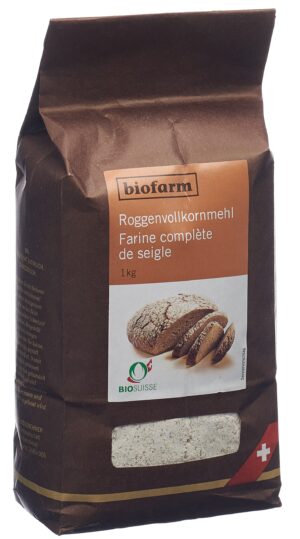 BIOFARM Roggen Vollkornmehl Knospe        Btl 1 kg