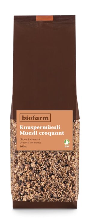 BIOFARM Knusper Müesli Amaranth Choco Knos   500 g