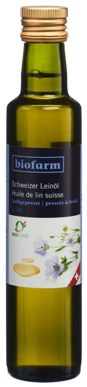BIOFARM Leinöl CH Knospe Bio Suisse    Fl 2.500 dl