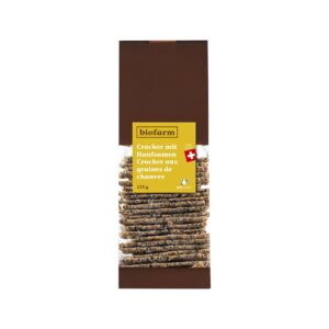 BIOFARM Cracker mit Hanfsamen CH Knospe 125 g