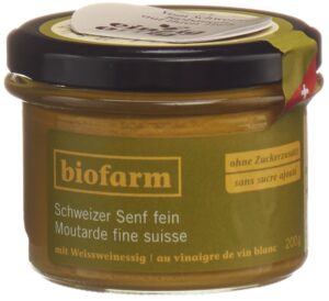 BIOFARM Senf fein Knospe CH Glas 200 g