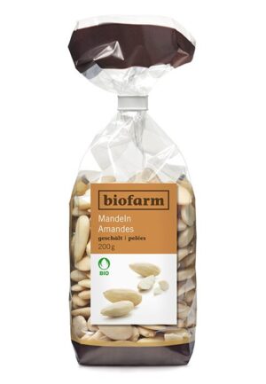 BIOFARM Mandeln ganz geschaelt Btl 200 g