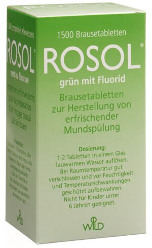 ROSOL Fluorid Brausetabletten 1500 Stk