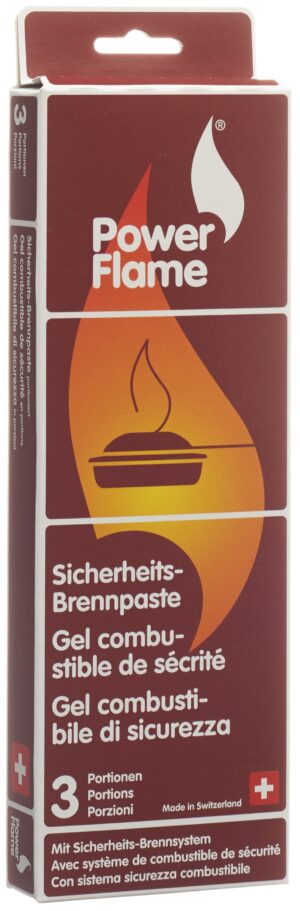 POWERFLAME Sicherheits Brennpaste           3 80 g
