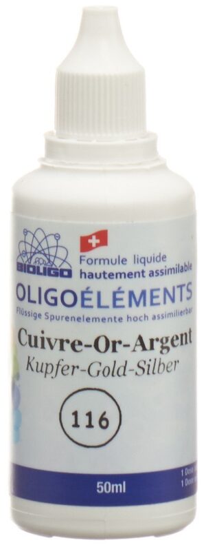 BIOLIGO cuivre or argent (116)            Fl 50 ml