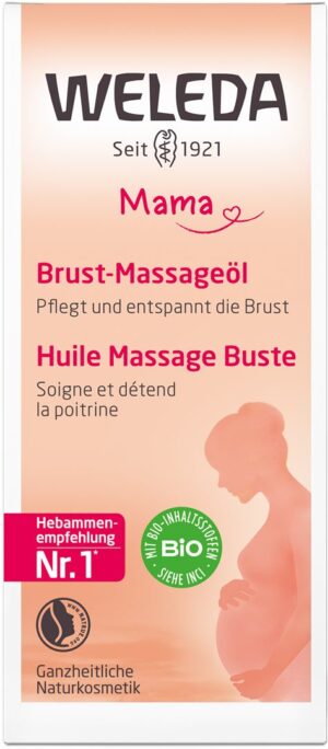 WELEDA MAMA Brust-Massageöl Glasfl 50 ml