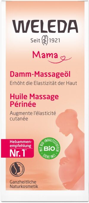 WELEDA MAMA Damm-Massageöl Glasfl 50 ml