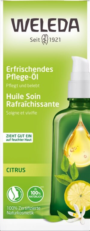 WELEDA Pflege-Öl erfrischend Citrus Glasfl 100 ml