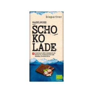 BIO PARTNER Milchschokolade Haselnuss 75 g