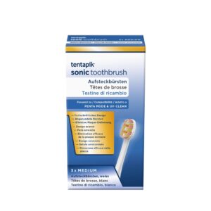 TENTAPIK Aufsteckbürsten medium white        3 Stk