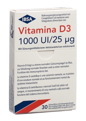 VITAMINA D3 Schmelzfilm 1000 I.U. (neuBlist 30 Stk