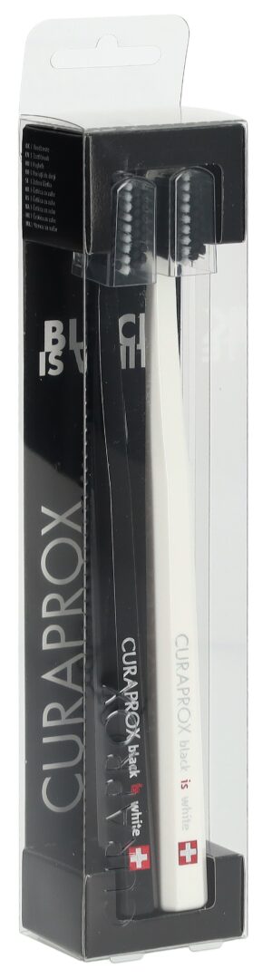 CURAPROX White is Black Zahnbürst weiss/schw 2 Stk