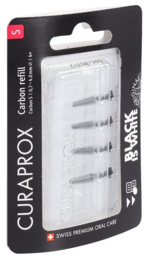 CURAPROX Black is white-CPS Carbon S reBlist 4 Stk