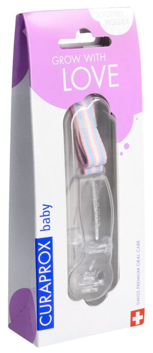 CURAPROX Schnullerhalter transparent