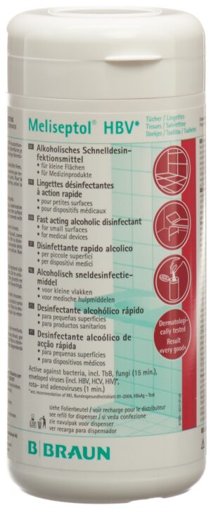 MELISEPTOL HBV Tüch Flächendesi Spenderbox 100 Stk