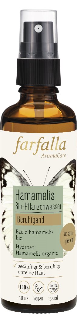 FARFALLA Bio-Pflanzenwasser Hamamelis    Spr 75 ml