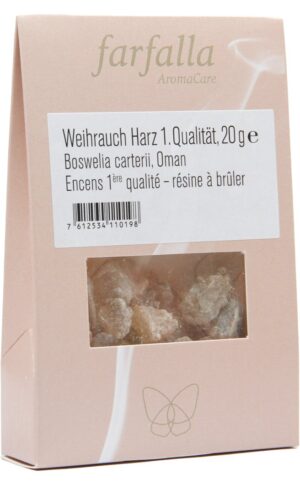 FARFALLA Räucherung Weihrauch 1 Qualität      20 g
