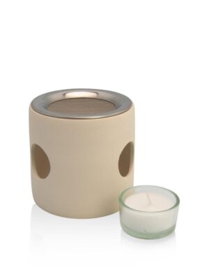 FARFALLA Zylinder Raeucherstoevchen beige mit Sieb