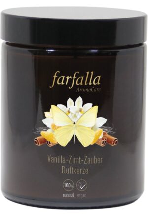 FARFALLA Aroma-Duftkerze Vanilla-Zimt-Zauber