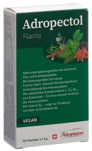 ADROPECTOL Plants Pastillen           Blist 60 Stk