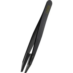 RUBIS Pinzette Techno Polymer schraeg schwarz Inox