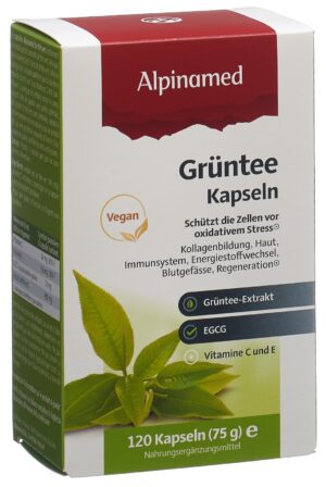 ALPINAMED Grüntee Kaps 120 Stk
