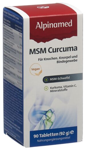 ALPINAMED MSM Curcuma Tabl               Ds 90 Stk