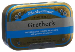 GRETHERS Blackcurrant Past o Z            Ds 110 g