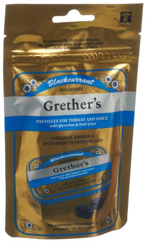 GRETHERS Blackcurrant Past o Z           Btl 110 g