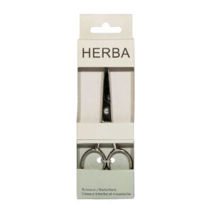 HERBA Schnauz-/Bartschere vernickelt