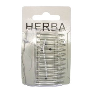 HERBA Seitenkamm 7.4cm cristal 2 Stk