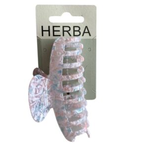 HERBA Klammer 10cm Acetat pastell blau rosa