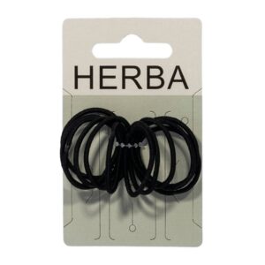 HERBA Haarbinder 3cm schwarz                12 Stk