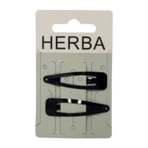 HERBA Clips 5cm schwarz 2 Stk
