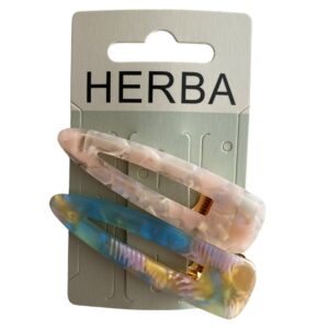 HERBA Klemme 6.5cm Acetat past ro hellg 2 Stk