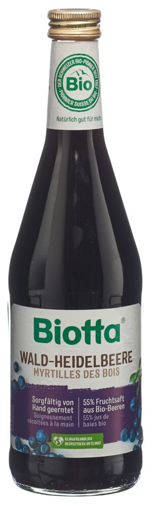 BIOTTA Waldheidelbeere Bio                 Fl 5 dl