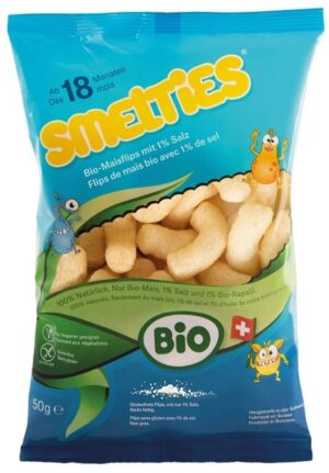 SMELTIES Bio-Maisflips mit 1% Salz 50 g