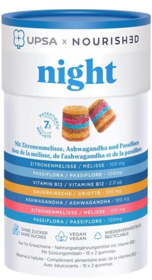UPSA X NOURISHED Night Gummies          Box 30 Stk