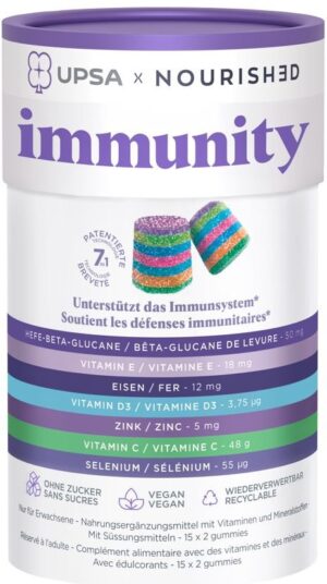 UPSA X NOURISHED Immunity Gummies       Box 30 Stk