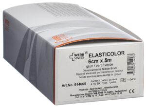 WERO SWISS Elasticolor El Bind 5mx6cm grün  10 Stk