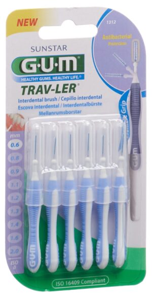 GUM Trav-Ler 0.6mm ISO1 cyl lila             6 Stk