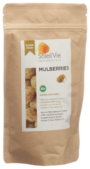 SOLEIL VIE weisse getrocknete Maulbeeren Bio 80 g