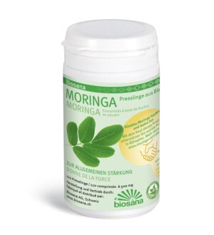 BIOSANA Moringa Blattpulver SPEZ Tabl   Ds 120 Stk