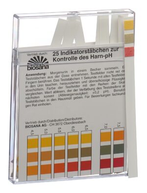 BIOSANA Indikatorstäbchen pH 4.5-9.25       25 Stk