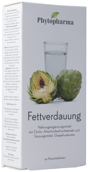 PHYTOPHARMA Fettverdauung Brausetabl Ds 40 Stk