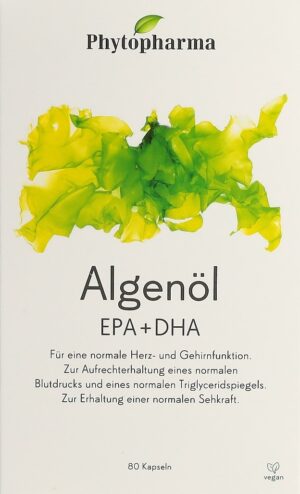 PHYTOPHARMA Algenöl EPA + DHA Kaps    Blist 80 Stk