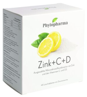 PHYTOPHARMA Zink + C + D Lutschtabl     Btl 48 Stk