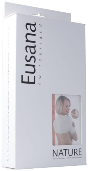 EUSANA Schulterwaermer S ivoire mit Traegerband